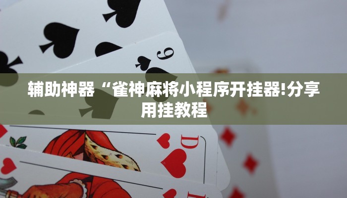 玩家辅助神器:“微乐龙江麻将怎么提高胜率”其实确实有挂
