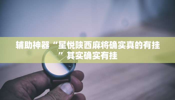 教程开挂辅助“微乐南昌麻将万能开挂器!其实确实有挂