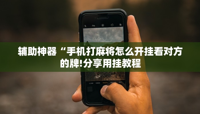 辅助神器“手机打麻将怎么开挂看对方的牌!分享用挂教程