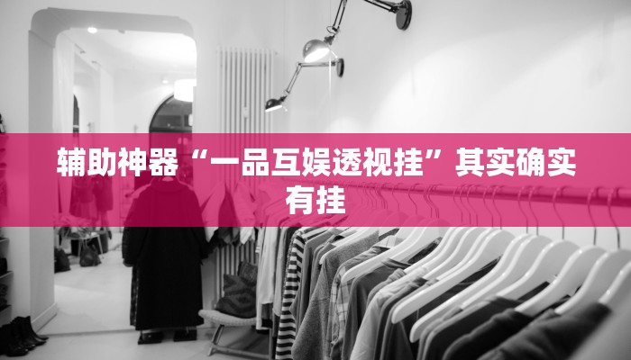辅助神器“一品互娱透视挂”其实确实有挂