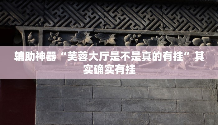 玩家辅助神器:“微乐广西麻将有挂的吗!分享用挂教程
