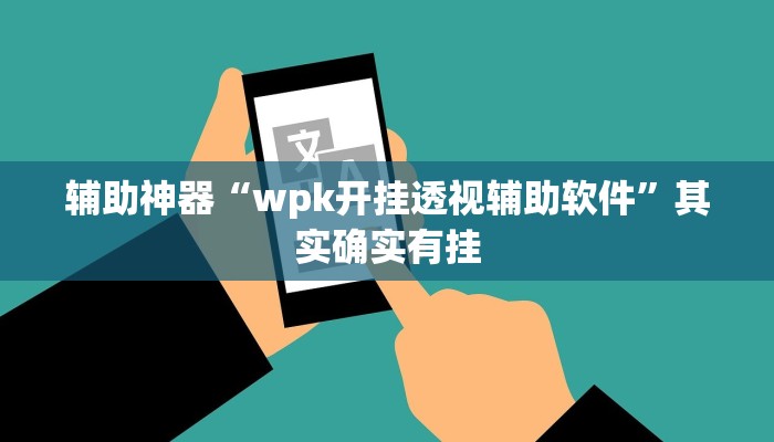 辅助神器“wpk开挂透视辅助软件”其实确实有挂