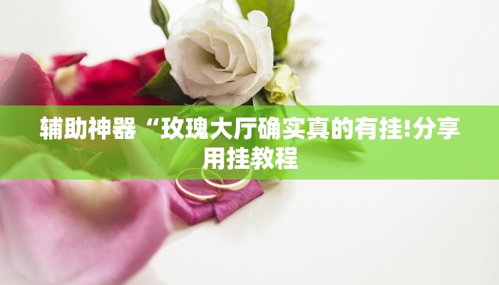辅助神器“玫瑰大厅确实真的有挂!分享用挂教程