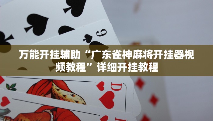 万能开挂辅助“广东雀神麻将开挂器视频教程”详细开挂教程